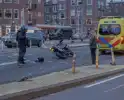 Gewonde bij aanrijding motorfiets en auto