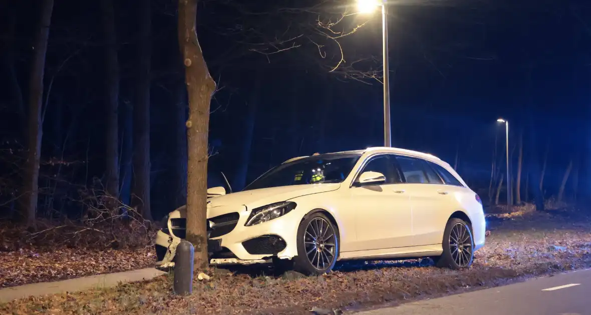 Auto botst tegen boom na uitwijkmaneuvre - Foto 11