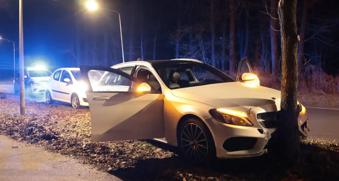 Auto botst tegen boom na uitwijkmaneuvre - Foto 6
