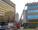 Brand op dak van politiebureau geblust