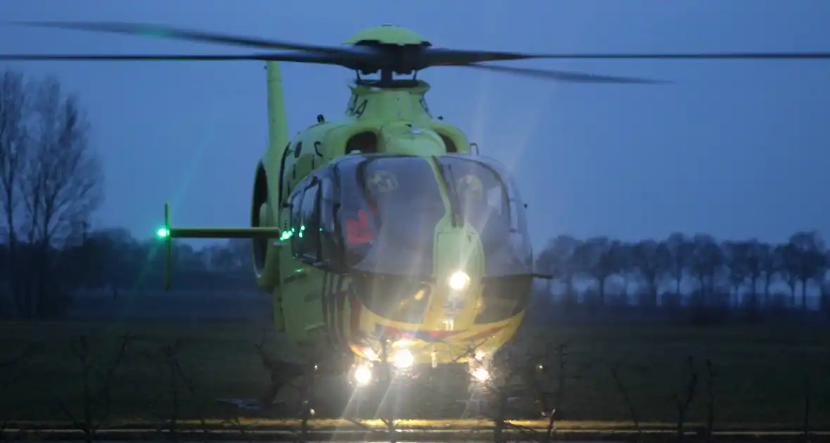Traumahelikopter landt voor noodsituatie in ziekenhuis
