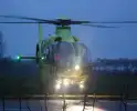 Traumahelikopter landt voor noodsituatie in ziekenhuis