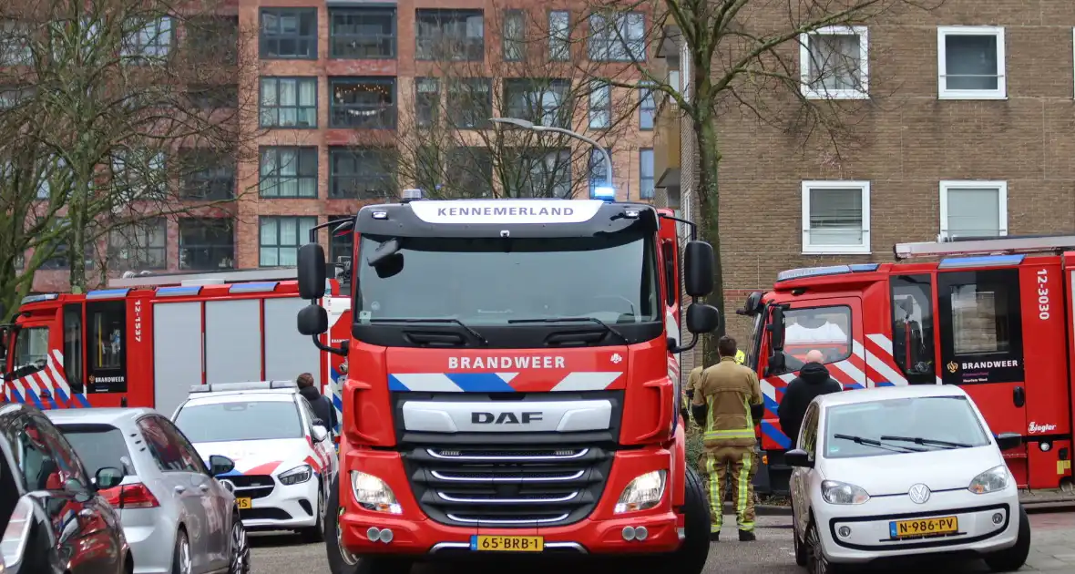 Barbecue zorgt voor brandmelding in flatwoning