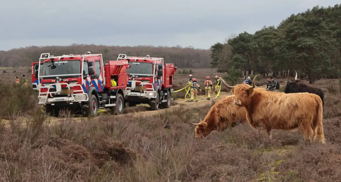 Brandweer houdt grootscheepse natuurbrand oefening
