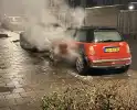 Twee auto's in brand na mogelijke brandstichting