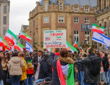 Demonstratie ter ondersteuning van Iran