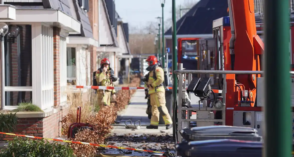 Middelbrand in woningen met zonnepanelen