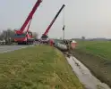 Eenzijdig ongeval met giertank op provinciale weg