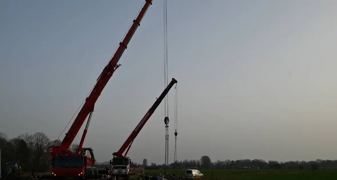 Eenzijdig ongeval met giertank op provinciale weg - Foto 3