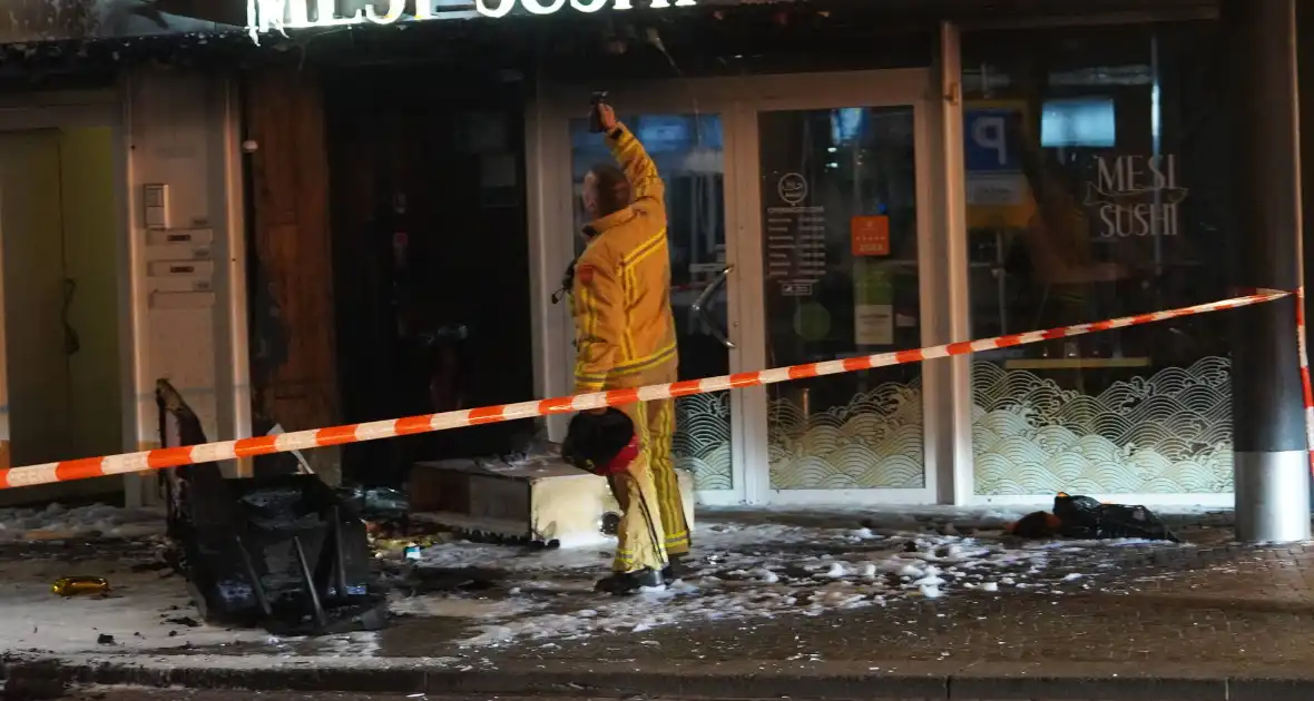 Brand door explosie bij Sushi-bar - Foto 1