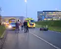 Motorrijdster gewond na ongeval op snelweg