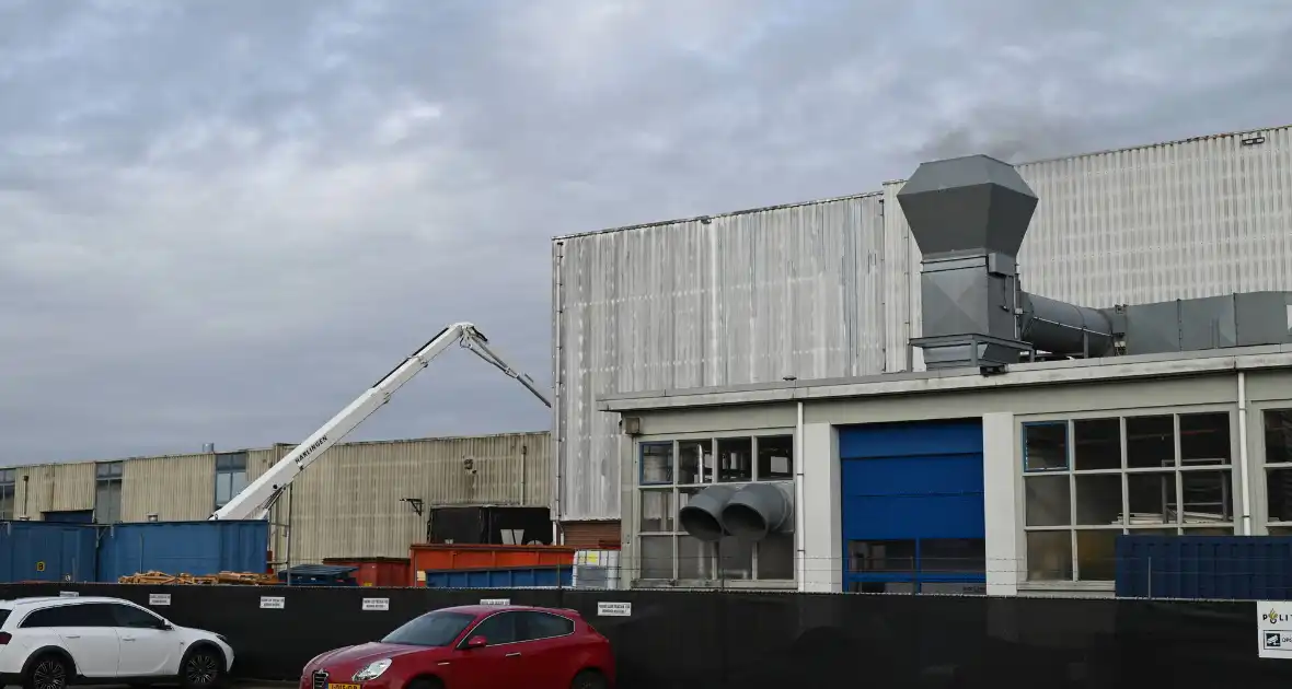 Brand in machine leidt tot grote inzet