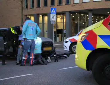Fietser betrokken bij aanrijding met auto