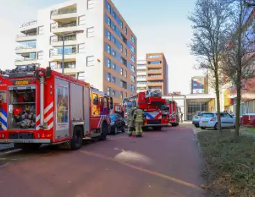 Brand in woningen leidt tot opschaling van de hulpdiensten