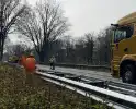 Herstelwerkzaamheden na ongeval met vrachtwagen
