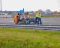 Bestuurder gewond na aanrijding op snelweg
