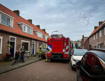 Rook en brandgeur door droogkokende pan zorgt voor brandweerinzet