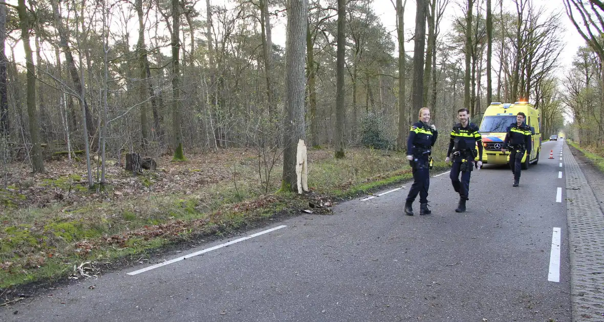 Auto botst tegen boom met bestuurder gewond - Foto 10