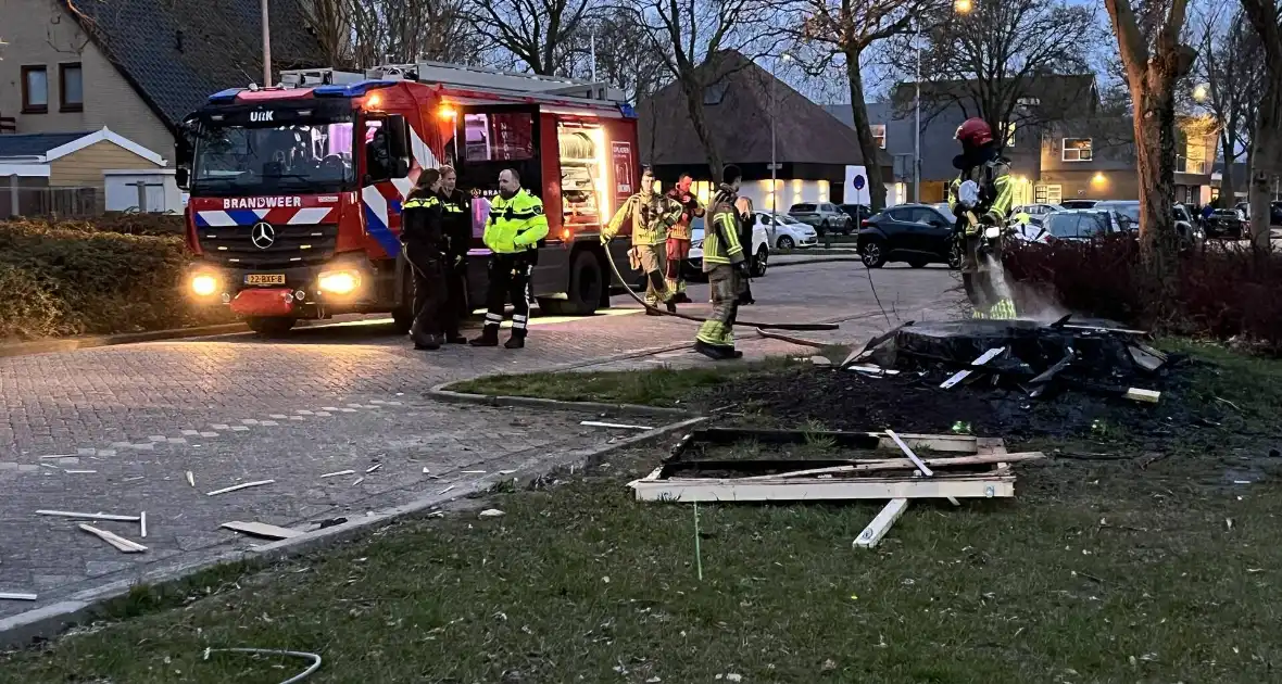 Politie zoekt dader na buitenbrand