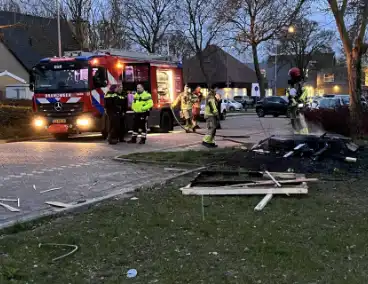 Politie zoekt dader na buitenbrand