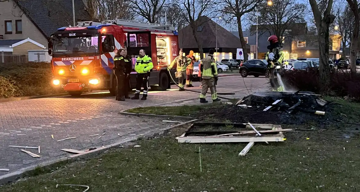 Politie zoekt dader na buitenbrand - Foto 1