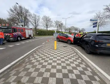 Ongeval met drie auto's zonder gewonden
