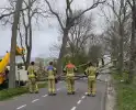 Gevaarlijke situatie door dreigende boomval