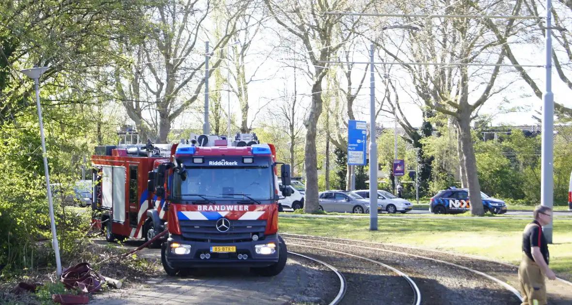 Natuurgebied in vlammen, tram- en busverkeer gestremd - Foto 5