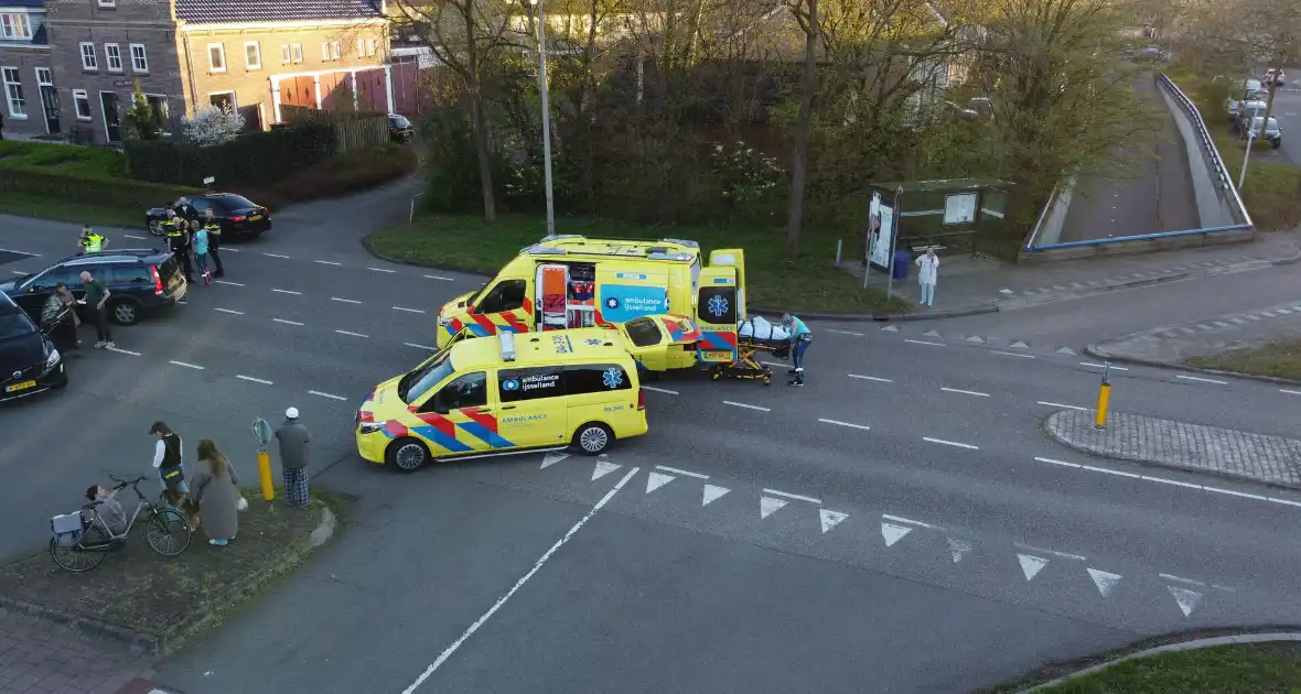 Oudere fietser gewond bij aanrijding