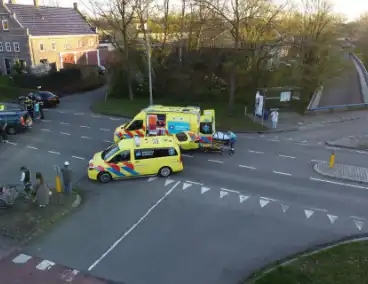 Oudere fietser gewond bij aanrijding