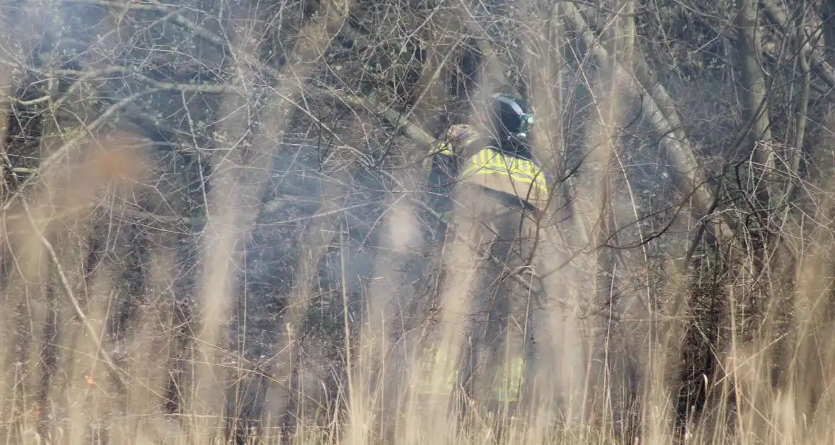 Brand in rietgebied snel geblust - Foto 12