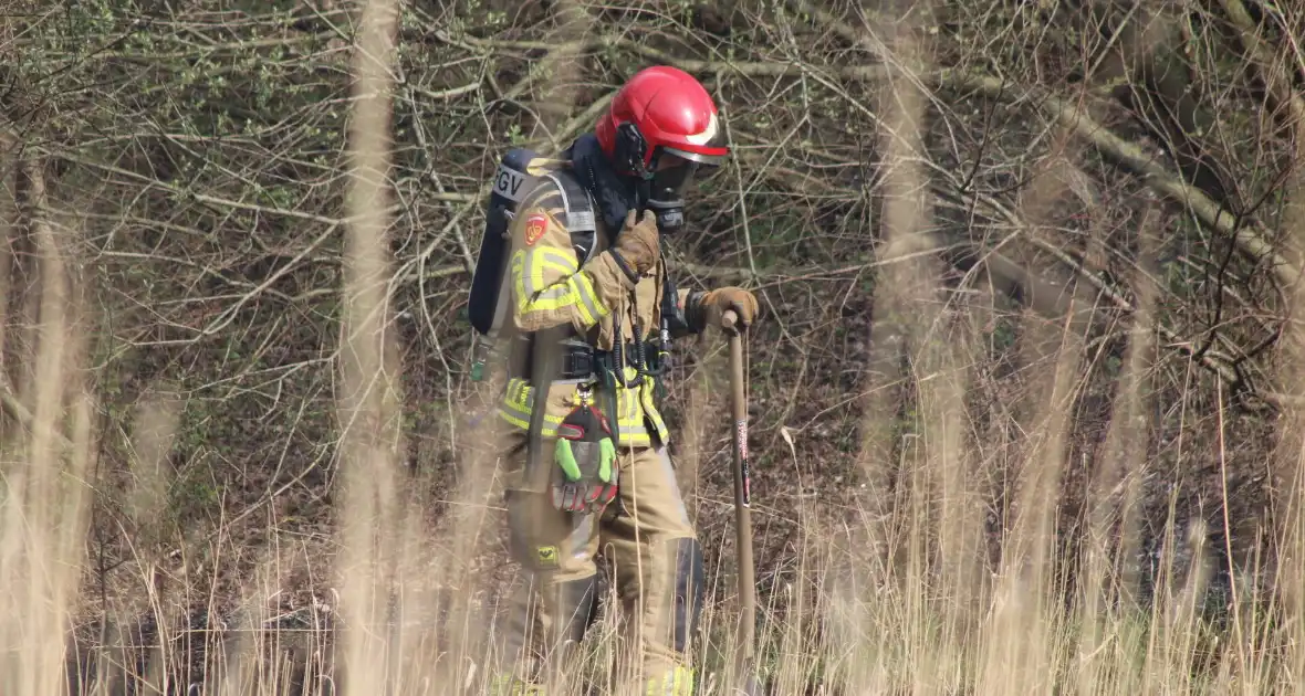Brand in rietgebied snel geblust - Foto 13