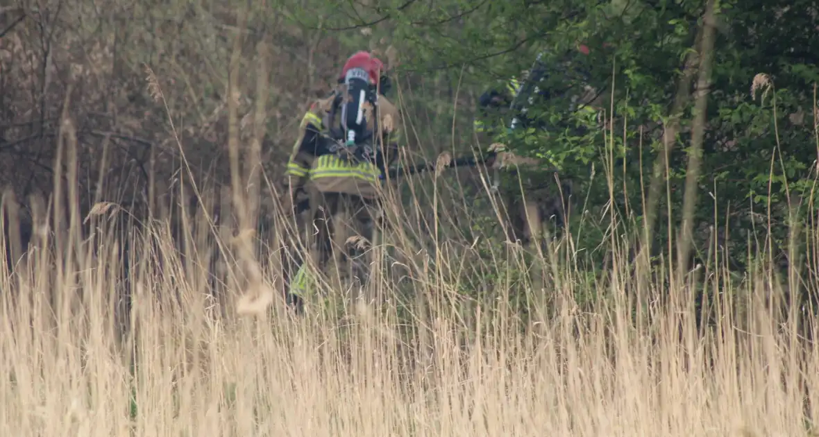 Brand in rietgebied snel geblust - Foto 7