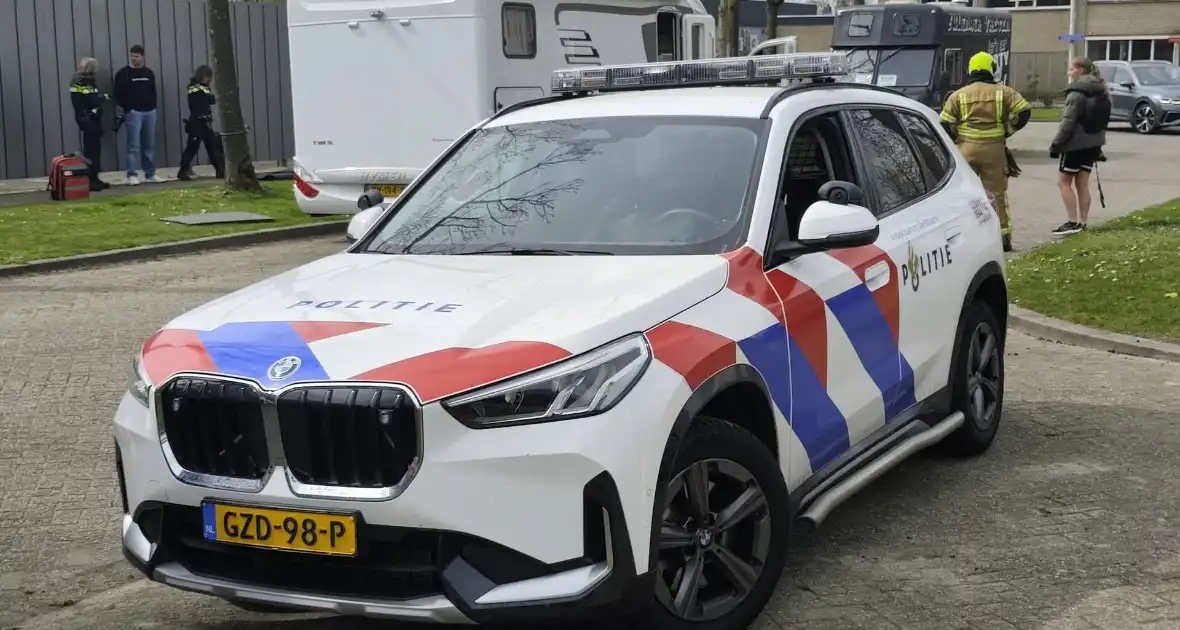 Brand in camper leidt tot ambulance-inzet
