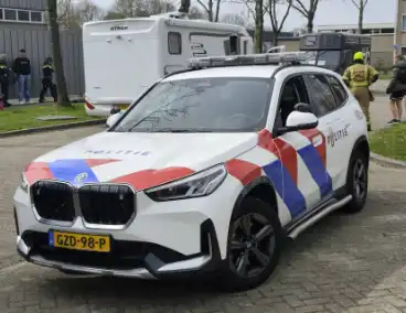 Brand in camper leidt tot ambulance-inzet