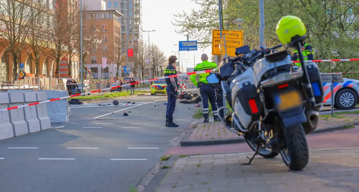 Zware aanrijding tussen motorfiets en fatbike
