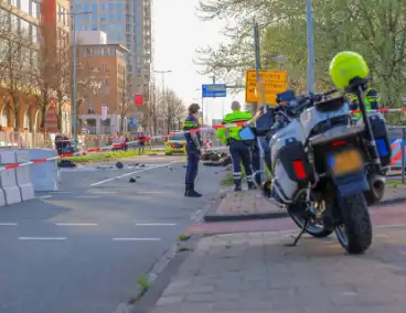 Zware aanrijding tussen motorfiets en fatbike