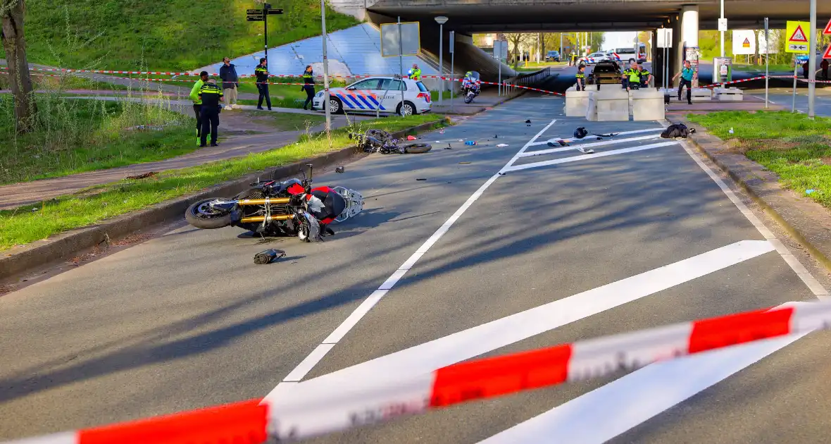 Zware aanrijding tussen motorfiets en fatbike - Foto 4