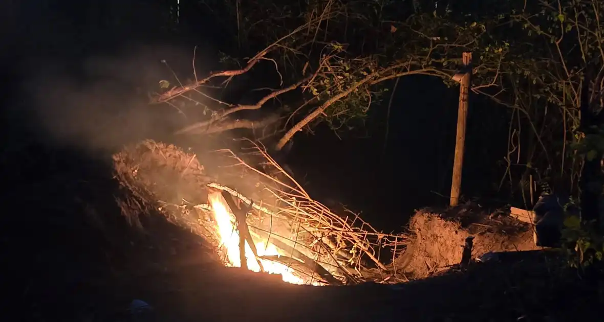Buitenbrand in Katwijk vermoedelijk aangestoken
