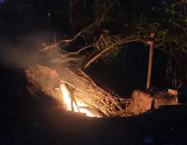 Buitenbrand in Katwijk vermoedelijk aangestoken