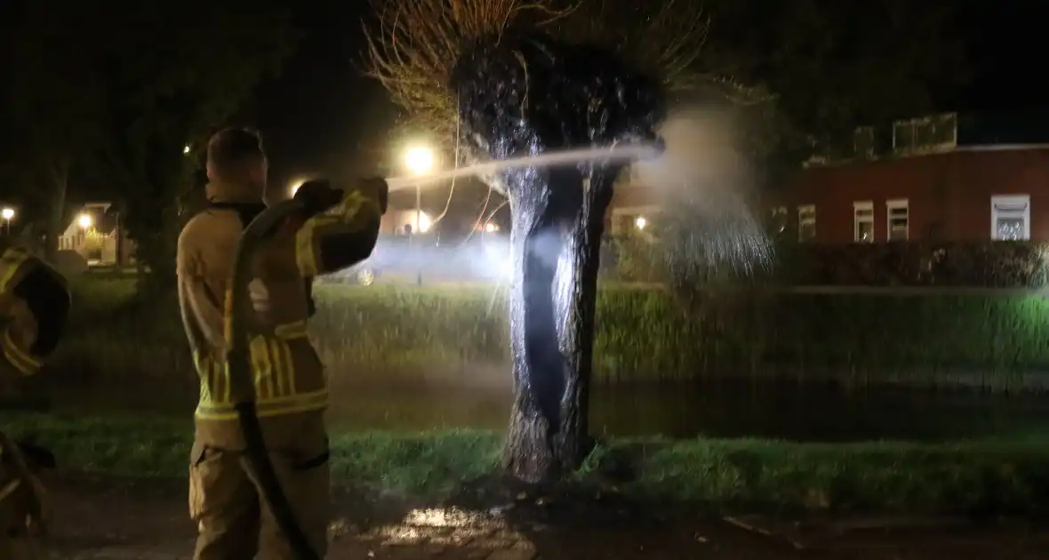 Buitenbrand door brandstichting in Lelystad