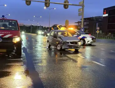 Personeelswagen brandweer betrokken bij ongeval