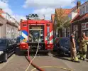 Schuur zwaar beschadigd door brand