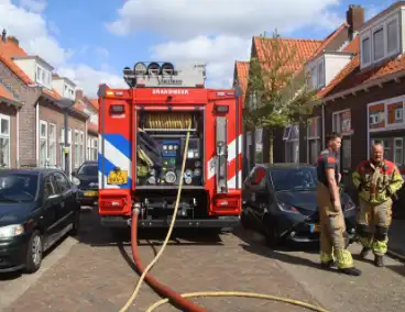 Schuur zwaar beschadigd door brand