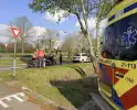 Auto botst op fatbiker en rijdt door
