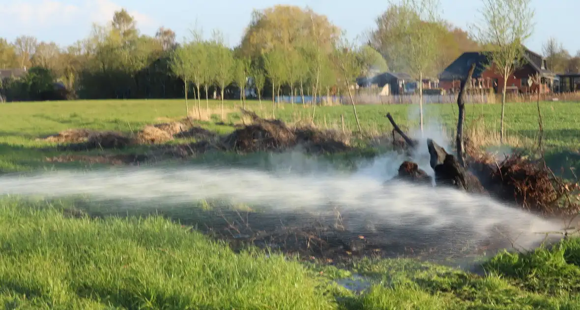 Buitenbrand in weiland geblust - Foto 3