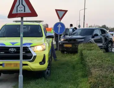 Ongeval tussen stadsbus en auto zonder gewonden