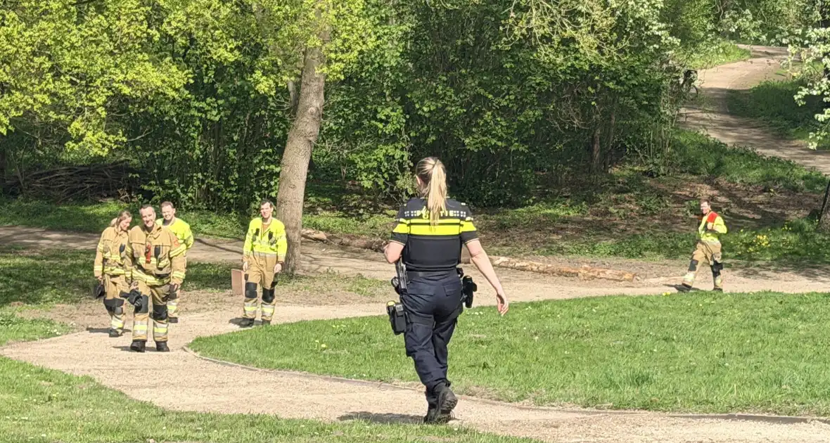 Jongeren steken boom in brand in Veghel - Foto 4