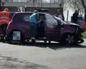 Frontale aanrijding tussen twee auto's