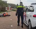 Motorcrosser crasht in struiken na achtervolging